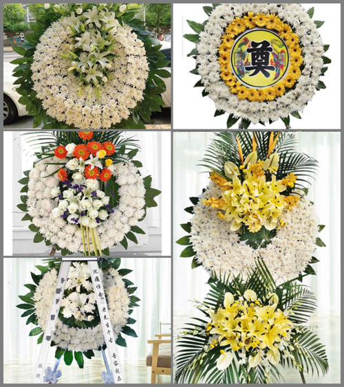 安徽阜阳市阜南县朱寨镇五井村花圈速递